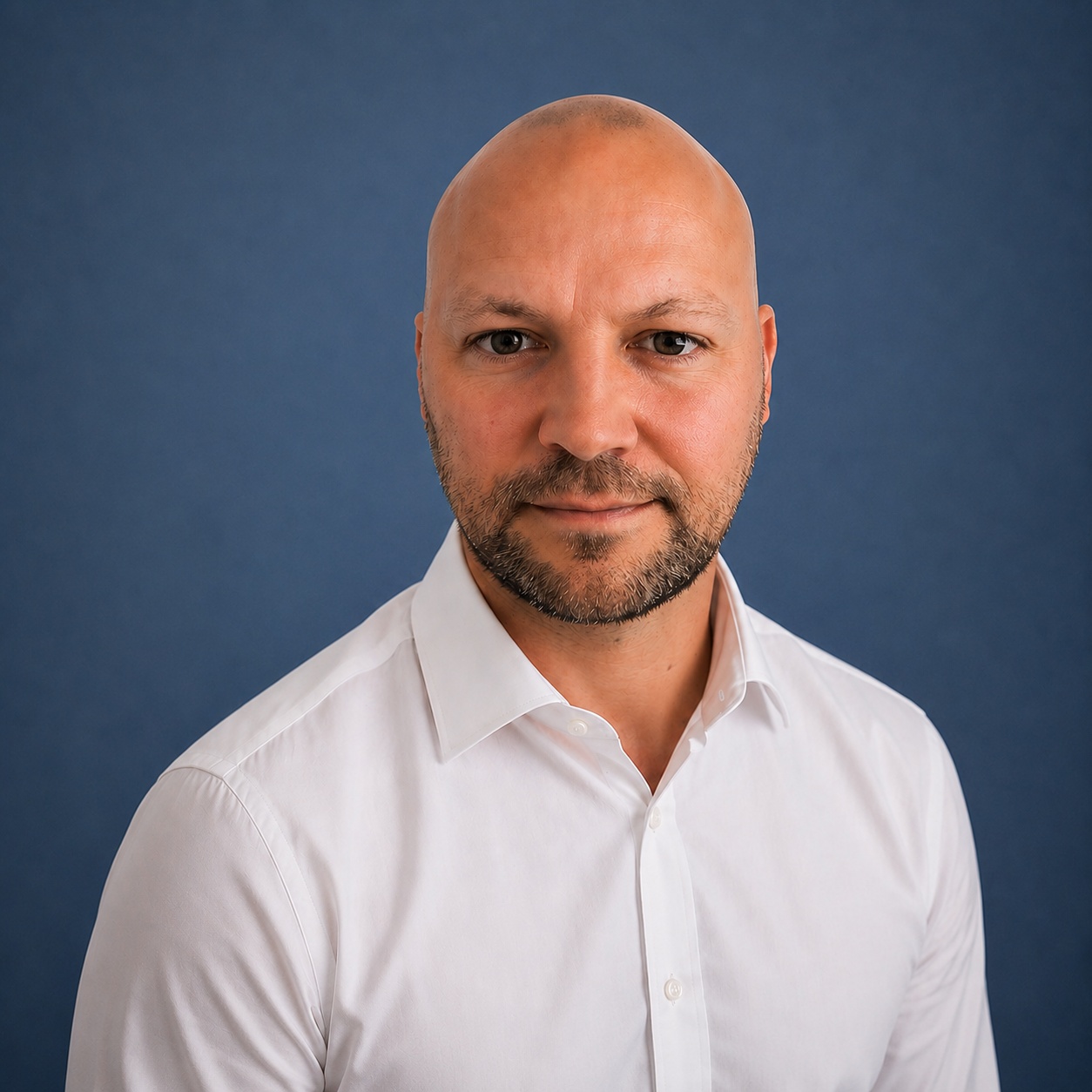 Paul Massey blue background